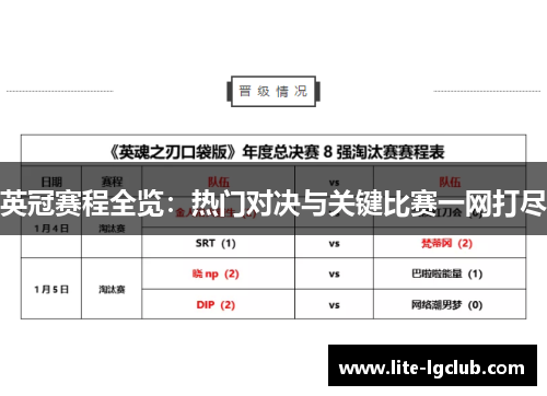 英冠赛程全览：热门对决与关键比赛一网打尽